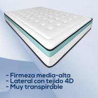 Colchón de Viscoelástico Bio MAX Firme y Cómodo Anti-ácaros Hipoalergénico Espuma de Memoria Blanco - details 6