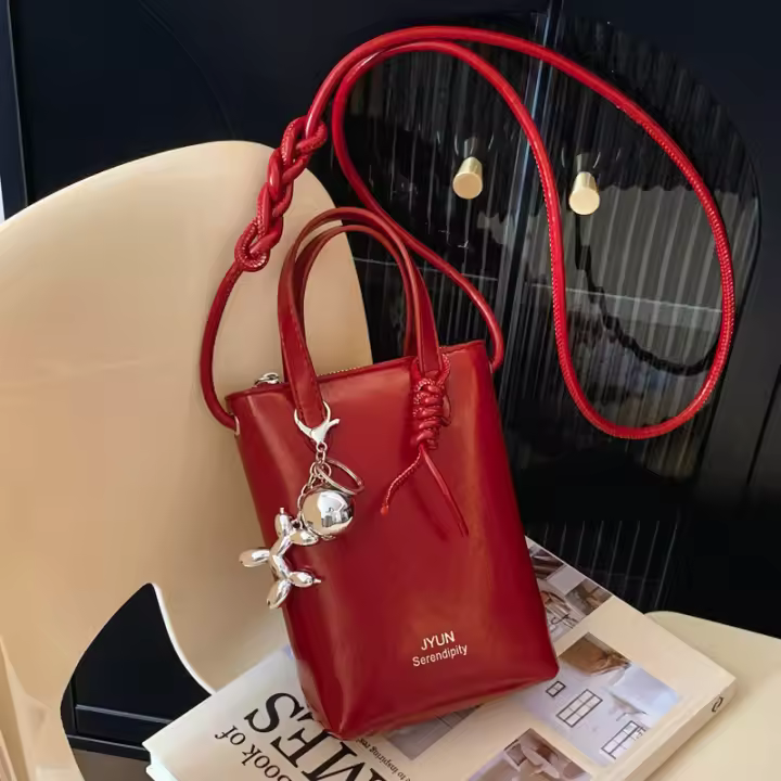 Bolso de Moda para Teléfono de Textura Avanzada Bolso de Verano Versátil de Hombro y Cruz - 1