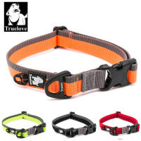 Collar de Perro Truelove de Nailon para Cachorros Medianos y Grandes Cinturón de Entrenamiento Caminata Ligero Transpirable Correr en Naranja y Negro TLC5171 - details 0