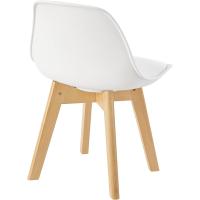 2 Asientos Infantiles Respaldo Ergonómico Habitación Infantil Plástico Haa Polipiel 56 x 38 x 33 cm - Blanco - details 1