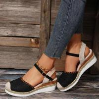 Sandalias de tacón de cuña para mujer, zapatos de verano - details 5