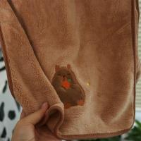 Toalla suave con diseño de capibara, toalla de baño más gruesa súper absorbente, bonita toalla facial Kawaii para baño - details 0