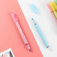 8pcs/12pcs Magic Highlighter Marker Pens Metallic Self Outline Sparkling Glitter Markers Pen for Card Making Scrapbook - details 7