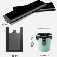 Bolsa de plástico negra para el hogar, 100/200 Uds., mango para reciclaje de basura, lata de basura de gran capacidad, bolsas de basura de cocina Mart de 32x52cm - details 8