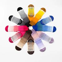 Calcetines de yoga transpirables de algodón de color degradado de cielo estrellado, calcetines deportivos antideslizantes, calcetines de pilates, calcetines de entrenamiento para baile y fitness - details 8