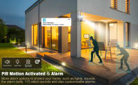 Cámara de Vigilancia Solar KEPEAK 360° de Giro, Seguimiento Automático, Zoom 4X, Detección de Movimiento AI, Visión Nocturna, Audio Bípido, Impermeable IP66 Ideal para Seguridad Exterior y Interior - details 1