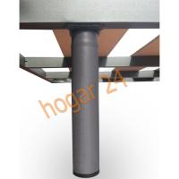 Cama de Acero anti-ruido reforzada 40x30 + Patas Cilíndricas de 32cm 2 Somieres de 90cm con Abrazaderas - details 4