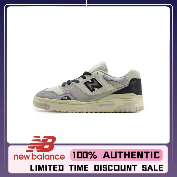 【100% AUTÉNTICO】 NB 550 Negro Gris "ZAPATOS DEPORTIVOS BB550HSA CUANTO MÁS POCO TIEMPO + MIENTRAS DURARÁN LOS STOCKS apliques LETEN - 1