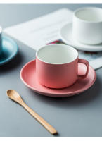 Juego de taza de café y platillo de cerámica nórdica, taza de jugo de leche Simple, tazas de desayuno, taza de té y plato de la tarde, utensilios de café - details 10