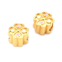 Pulseras de Brass Dorado Mate 4PCS Grande Agujero Abalorios para Hacer Joyas DIY - details 95