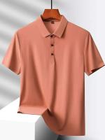 Campamento de verano para hombres, M-5XL, camiseta de manga corta de secado rápido, palo de golf elástico de seda helada transpirable, morado, 18 colores - details 2