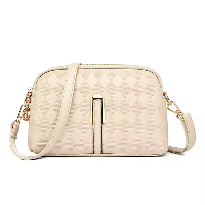 Bolso de Concha Bolso de Hombro Simple Monedero Texturizado Elegante Bolso Pequeño Cruzado - 1