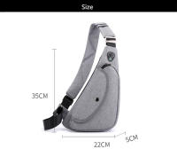 Bolsa de Pecho Compacta Anti Robo Bolsa de Viaje Deportiva Mini con Jack para Auriculares - details 2