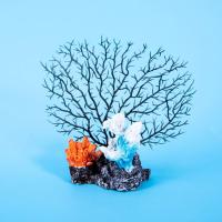 Adornos de resina para acuario, arrecife de Coral, artesanía colorida, paisaje de pecera, decoración, accesorios de plantas acuáticas artificiales simuladas - details 14