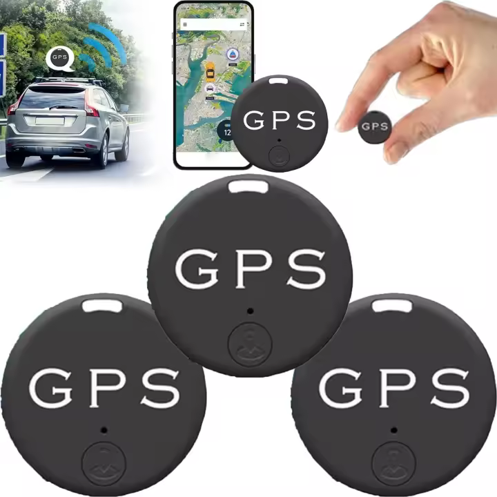 Easy Find Mini GPS Tracker, Easy Find Mini Bluetooth GPS Tracker, GPS Tracker Bluetooth Tracking Anti-Lost, GPS Smart Tracker, Smart Key Finder Locator, Effective Distance 15 Meters (3pcs) - 1