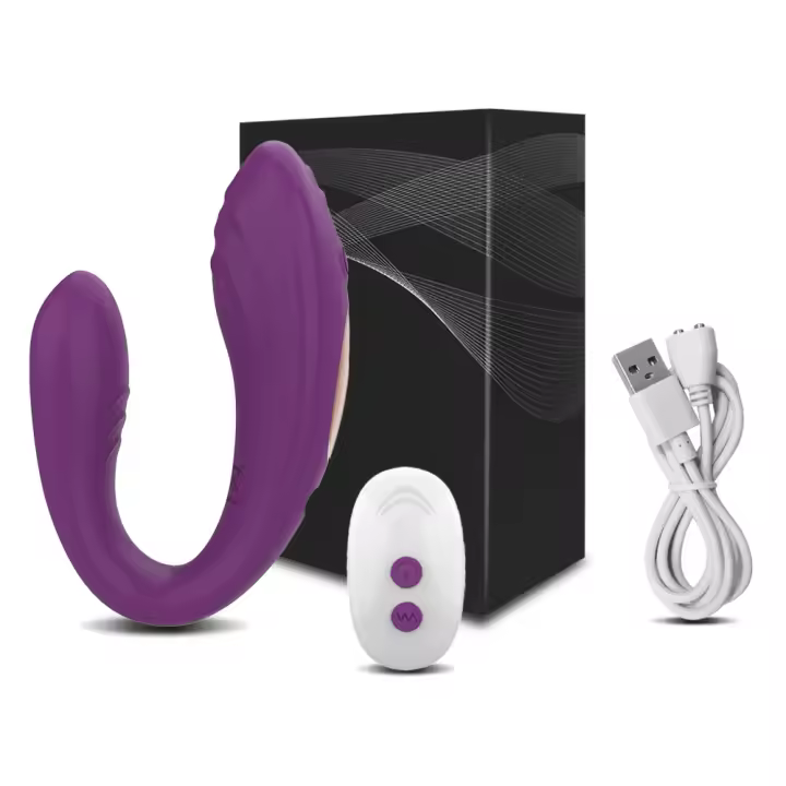 Vibrador inalámbrico con Control remoto para mujeres y parejas adultas, estimulador del clítoris y del punto G femenino, consolador de doble penetración, Juguetes sexuales, 18 - 1