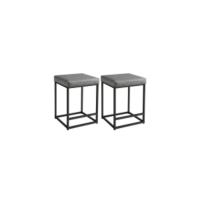 Juego de Dos Taburetes de Metal Industrial Altura Ajustable 92,5-113 cm - details 15