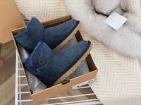 Nuevas botas de nieve con botón lateral portátiles para mujer de piel de oveja de invierno - details 7