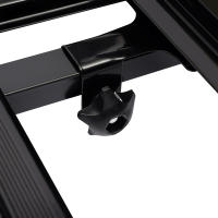 Portaequipajes universal de aluminio, portaequipajes para coches, carga hasta 68 kg, color negro, 127 x 97 cm - details 7