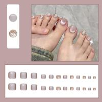 Diseño de Ojo de Gato Rosa Manicura Completa de 24 Uñas Acrílicas con Estilo de Gelatina - details 5