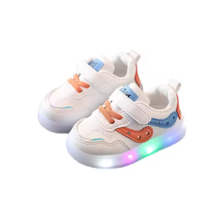 0-1-3-6 años de edad 2 zapatos de tablero ligero zapatos casuales antideslizante suela suave zapatos de niño marea - 1