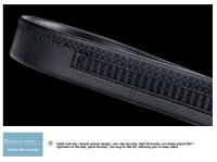 Cinturón de Cuero de Lujo para Hombres Hebilla Automática Diseño de Negocios de Moda - details 7