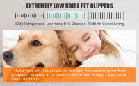 Cortapelos para perros para el cuidado de las cuchillas de acero al carbono Kit de cuidado de perros Motor de alta potencia 7000 rpm Cortapelos profesional para cortapelos inalámbricos recargables gruesos y pesados - details 3