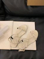Nuevo estilo de hadas palabra romana con sandalias zapatos de mujer sandalias planas ropa de verano zapatos de playa con punta abierta - details 4