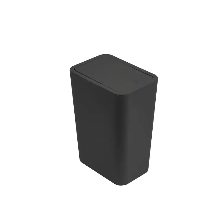 Cubo de Basura Cuadrado con Presión de Tapa Ideal para Hogar, Oficina, Sala de Estar - 1
