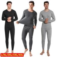 Conjunto de ropa interior térmica de invierno para hombre, paneles cálidos con forro polar de algodón suave, conjunto superior e inferior, pijamas de ropa térmica - details 4