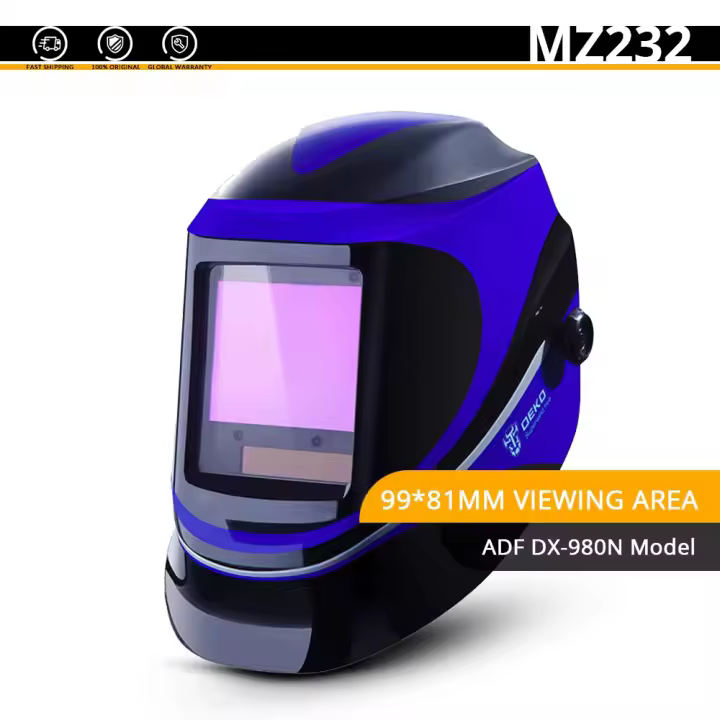 DEKO-Máscara de Soldadura con energía Solar, capucha con oscurecimiento automático, rango ajustable 4/9-13, MIG MMA, casco de soldadura eléctrico, lentes para máquina de soldadura - 1