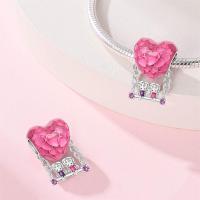 Abalorio Original de Plata de Ley 925 para mujer, abalorio de alta calidad adecuado para pulsera DIY, cuentas de amor para el Día de San Valentín, regalos de joyería para fiesta, nuevo - details 3