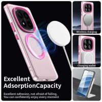 Funda transparente para teléfono con carga inalámbrica colorida para Xiaomi Redmi 14, 14 Pro+, Note 13R, 13R 13, Pro, 13 Pro+ magnética - details 1