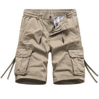 Pantalones Cargo de Algodón 100% para Hombres Cintura Elástica, Múltiples Bolsillos, Estilo Casual Militar - details 5