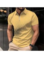 Polo de verano 2025 para hombre, manga corta, top de moda popular, estampado, corte ajustado. - details 16