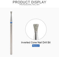 Broca Invertida de Cone KADS para Uñas Herramienta de Limpieza para Esmalte y Uñas Mango de Acero Inoxidable Cabeza de Amolar - details 3