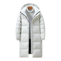 Abrigos de Invierno de Algodón para Hombres y Mujeres Cómodos Abrigos de Pareja, Cuello Alto Acolchado, Longitud Media, Calidez Parka - details 4