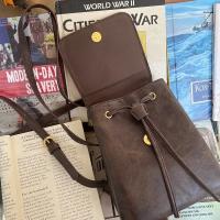 Mochila Mini con Hebilla y Cordón Bolso Escolar de Cuero PU para Mujer - details 13