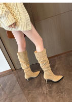Nuevas botas de tacón de aguja de gamuza botas de mujer - details 11