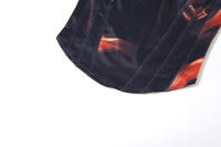 BUNO-Conjunto de dos piezas con estampado de fuego para mujer, chaleco sin mangas con pecho envuelto, minifalda con abertura en la cadera, ropa de calle informal - details 9