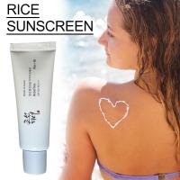 Calmante Sol Hidratante Fresco Calmante Protección Solar Calmante Protección Solar Arroz Protector Solar Crema Ligera Fórmula - details 6