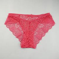 Conjunto de bragas de encaje transparente para mujer, ropa interior Sexy de malla Floral, bragas eróticas transparentes de talla grande, 3 S-XL. - details 7