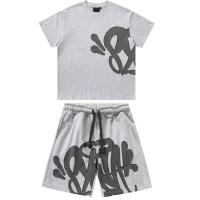 Syna World Drill Chándales de verano Conjunto de camiseta y pantalón corto de hip hop para hombre - details 5