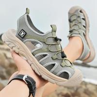Sandalias Hechas a Mano para Hombre Transpirables, Antideslizantes, Adecuadas para Exteriores, Resistentes a la Desgaste, Zapatos de Sendero - details 11