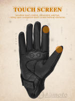 Guantes de Motocicleta de Cuero Vintage MJMOTO Protección de Carcasa Dura Cómodos y Transpirables - details 4
