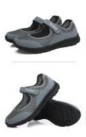 Zapatos informales de verano para mujer, zapatillas suaves y portátiles, suela plana, transpirables, sin cordones, color blanco - details 23