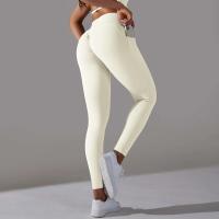 Leggings cruzados para mujer, pantalones de yoga con bolsillo, malla deportiva transpirable para correr y andar en bicicleta, leggings de entrenamiento de cintura alta - details 20