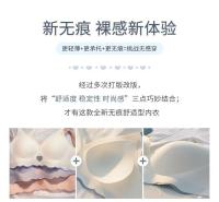 Sutián Invisible sin Costuras para Mujeres Lencería Sexy con Cuello en V Profundo Push Up Bra sin Aros Almohadillas Desmontables para Ropa Interior - details 0