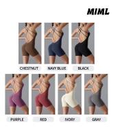 Miml - Conjunto de yoga de una pieza para mujer, body deportivo sin espalda, sujetador de glúteos mejorado, mono corto para gimnasio y fiesta - details 4
