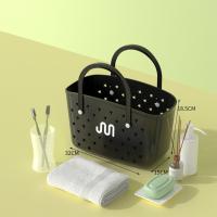 Cesta de drenaje de baño hueca portátil, bolsa de playa impermeable de gran capacidad para verano, bolsa de lavado DIY, bolsos con agujero para el hogar - details 8